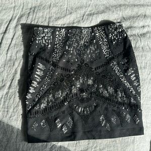 Express sequined XS miniskirt
